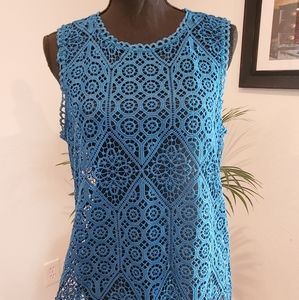 Anthropologie, Deletta Crochet Sleeveless Top